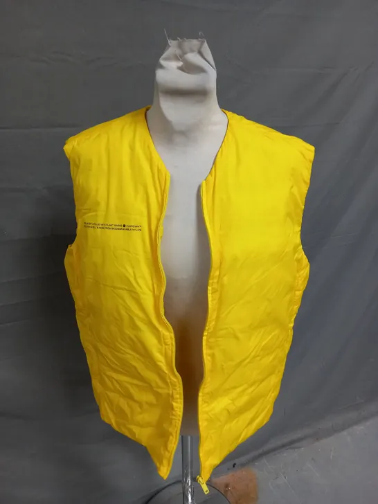 PANGAIA BRIGHT YELLOW GILET - XS