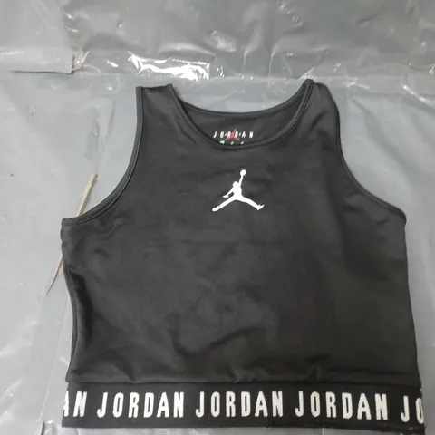 JORDAN GIRLS CROP TOP BLACK 10-12 YEARS