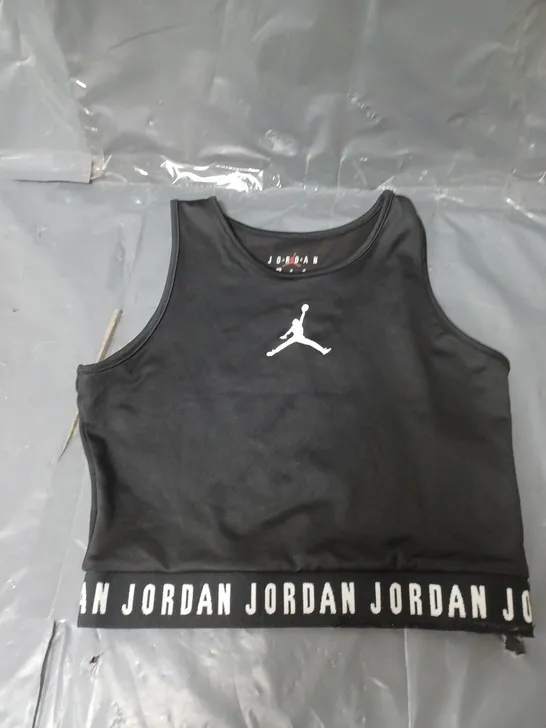 JORDAN GIRLS CROP TOP BLACK 10-12 YEARS