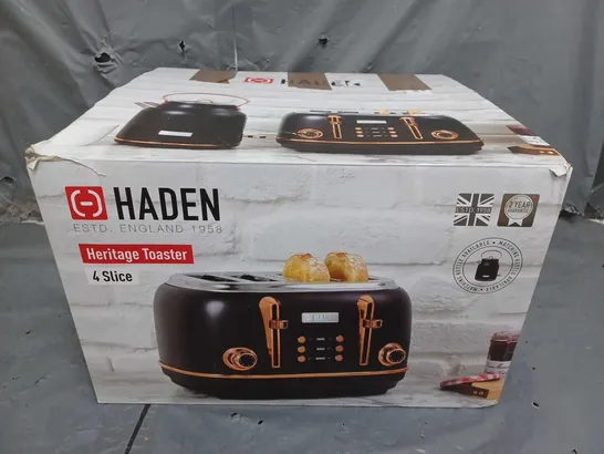 BOXED HADEN HERITAGE TOASTER 4 SLICE