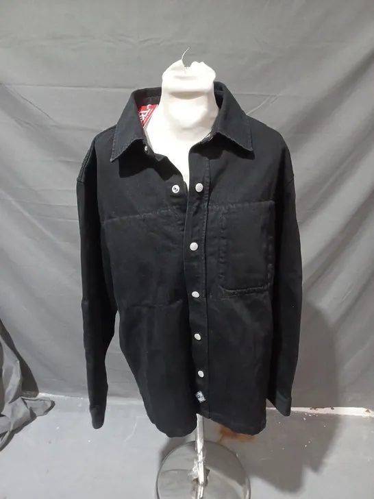 DIESEL CAMICIA UNIFORMA BLACK JACKET - SMALL