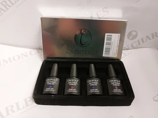 TWO SETS OF CROITOUT GEL NAIL POLISH IN ASSORTED COLOURS