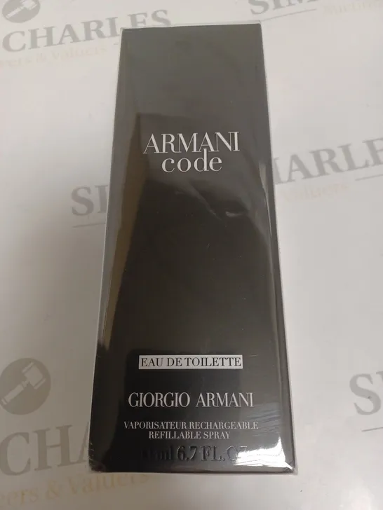 SEALED GIORGIO ARMANI CODE EAU DE TOILETTE - 200ML