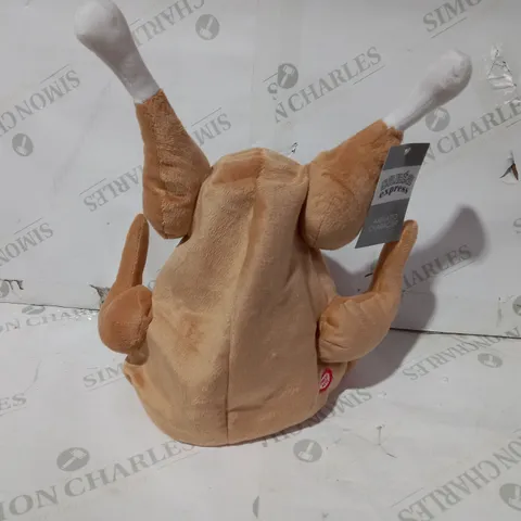 FESTIVE SINGING CHRISTMAS ANIMATED HAT - TURKEY