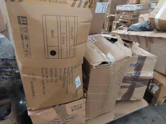 PALLET OF ASSORTED FURNITURE PARTS AND OTHER ASSORTED ITEMS 