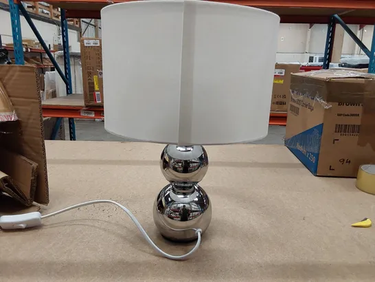 BOXED CHAGNON METAL TABLE LAMP. (1 BOX)