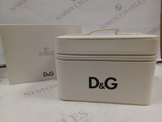 BOX OF 4 DOLCE & GABBANA WHITE EMPTY VANITY CASES 