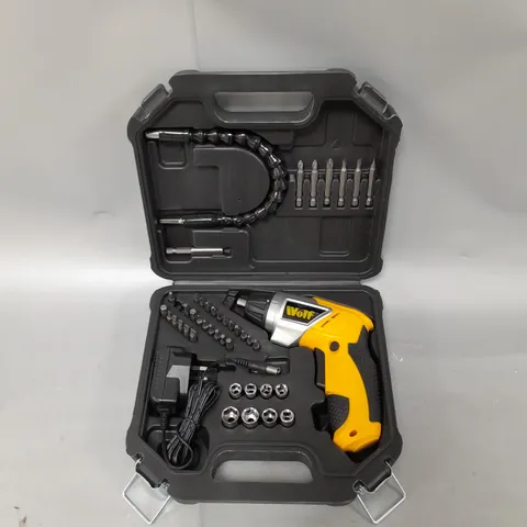 BOXED WOLF 3.6V CORDLESS SCREWDRIVER KIT