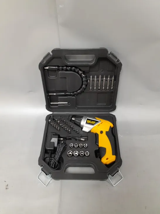 BOXED WOLF 3.6V CORDLESS SCREWDRIVER KIT