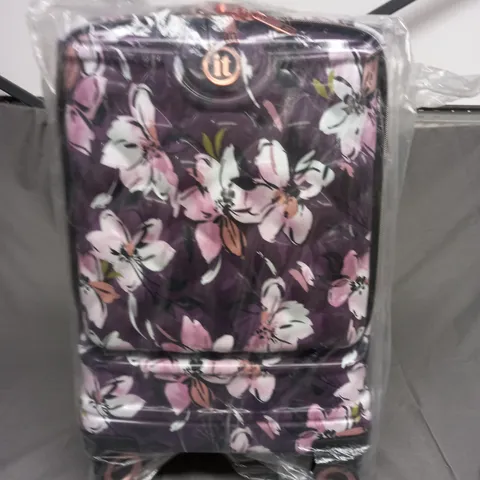 IT LUGGAGE FLORAL PATTERN SUITCASE ON WHEELS