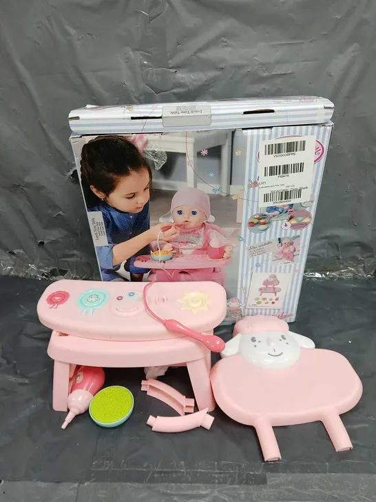 BOXED BABY ANNABELL LUNCH TIME TABLE  RRP £42.99