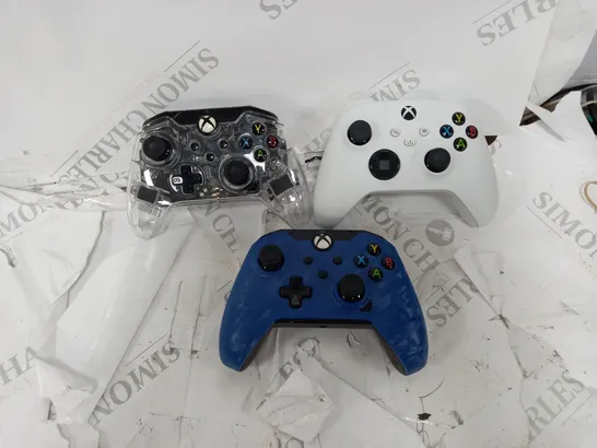 THREE XBOX CONTROLLERS