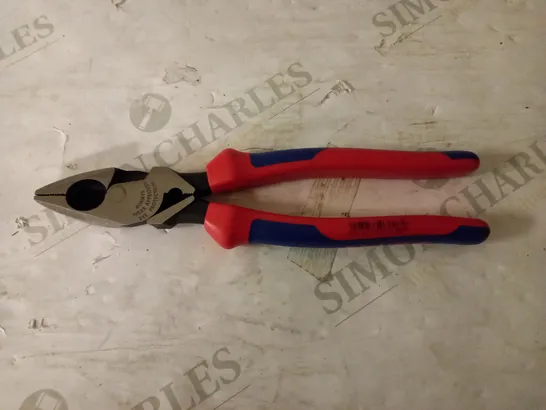 KNIPEX LINEMAN'S PLIERS AMERICAN STYLE BLACK ATRAMENTIZED, WITH MULTI-COMPONENT GRIPS 240 MM 09 12 240