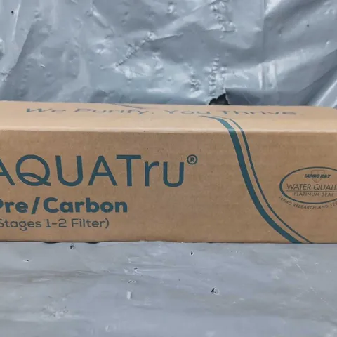 BOXED AND SEALED AQUATRU PRE/CARBON (STAGES 1-2 FILTER)