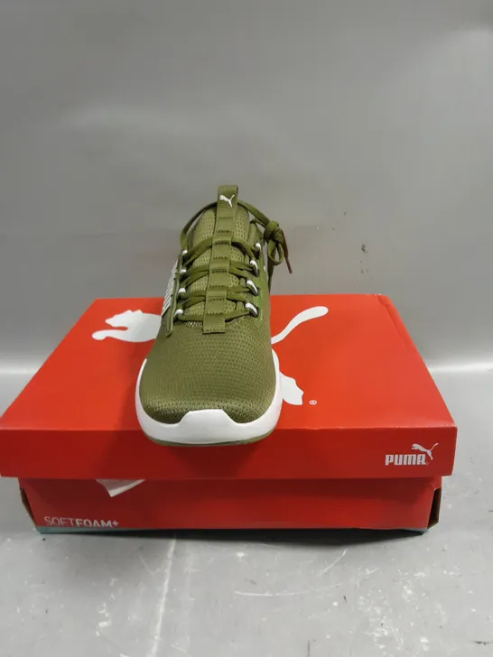 BOXED PAIR OF PUMA TRAINING RETALIATE TRAINERS IN KHAKI - 7