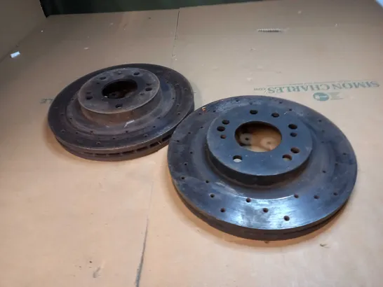 SET OF 2 BRAKE DISCS 