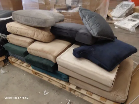 PALLET OF ASSORTED SEAT, BACK & SCATTER CUSHIONS