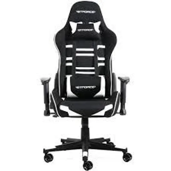 BOXED GT FORCE EVO CT LEATHER RACING SPORTS OFFICE CHAIR IN WHITE