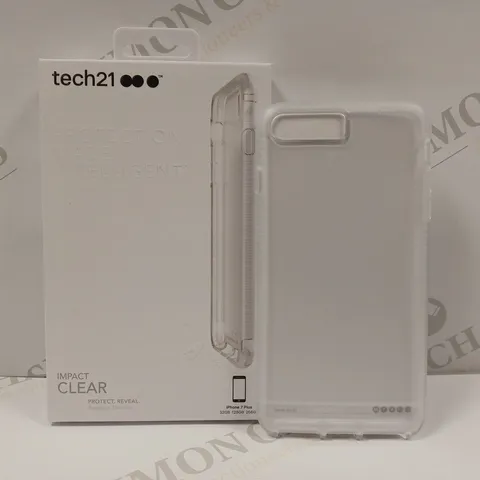 LOT OF APPROX 10 TECH21 IMPACT HARDSHELL CASES FOR IPHONE 7 PLUS - CLEAR 