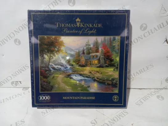 THOMAS KINKADE PAINTER OF LIGHT MOUNTAIN PARADISE 1000 PIECE JIGSAW PUZZLE