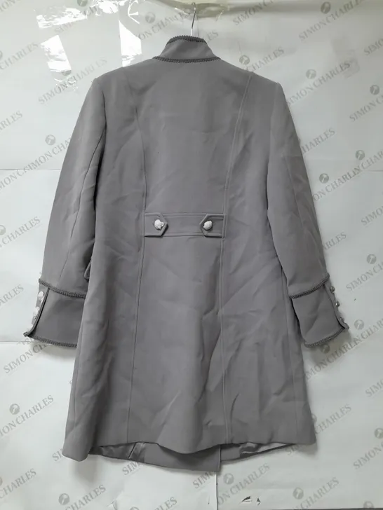 JULIEN MCDONALD LADIES GREY COAT SIZE 14