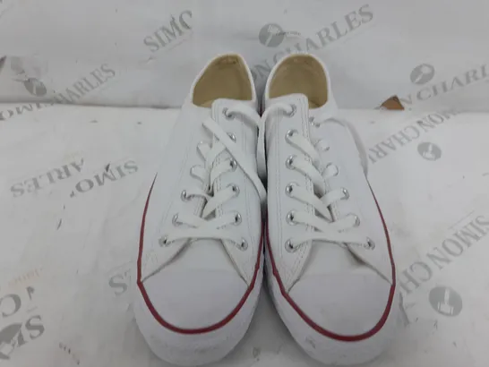 PAIR OF CONVERSE ALL STAR S IN WHITE - UK 8