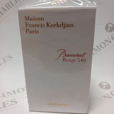 BOXED AND SEALED MAISON FRANCIS KURKDJIAN PARIS BACCARAT ROUGE 540 EAU DE PARFUM 70 ML