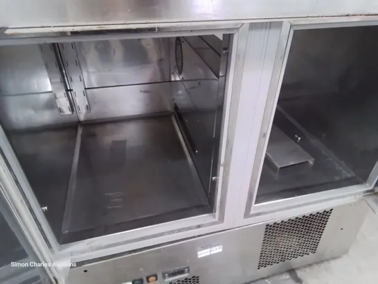 COMMERCIAL DOUBLE DOOR COUNTER FRIDGE