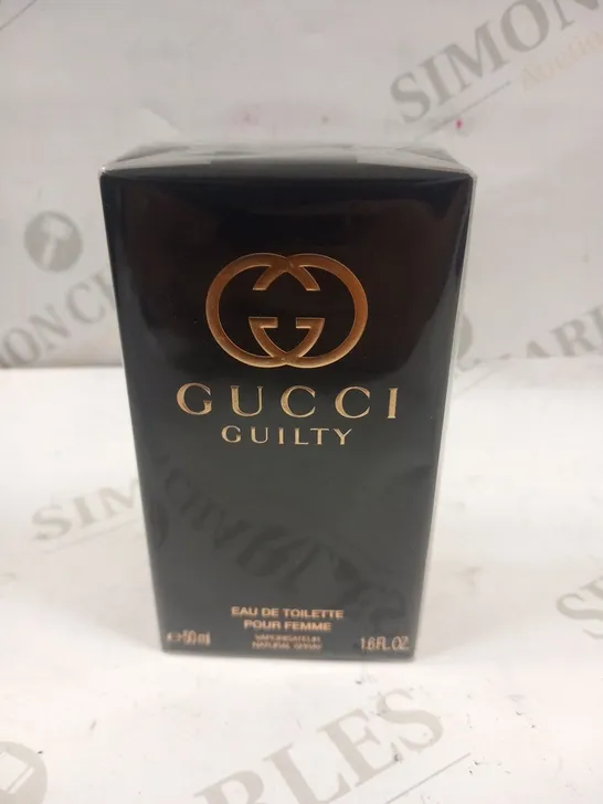 BOXED AND SEALED GUCCI GUILTY EAU DE TOILETTE POUR FEMME 50ML