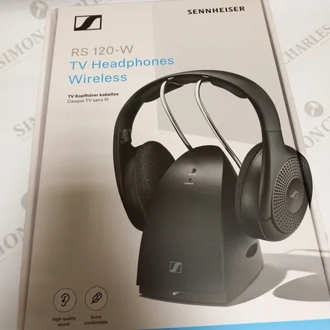 BOXED SENNHEISER RS 120-W TV HEADPHONES WIRELESS