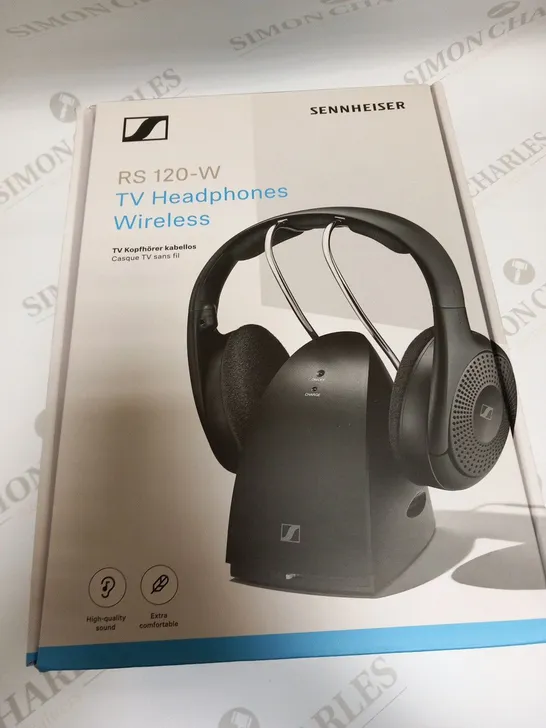 BOXED SENNHEISER RS 120-W TV HEADPHONES WIRELESS