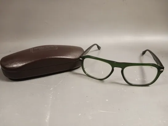 LONDON RETRO FRIERN CRYSTAL OLIVE PRESCRIPTION GLASSES 