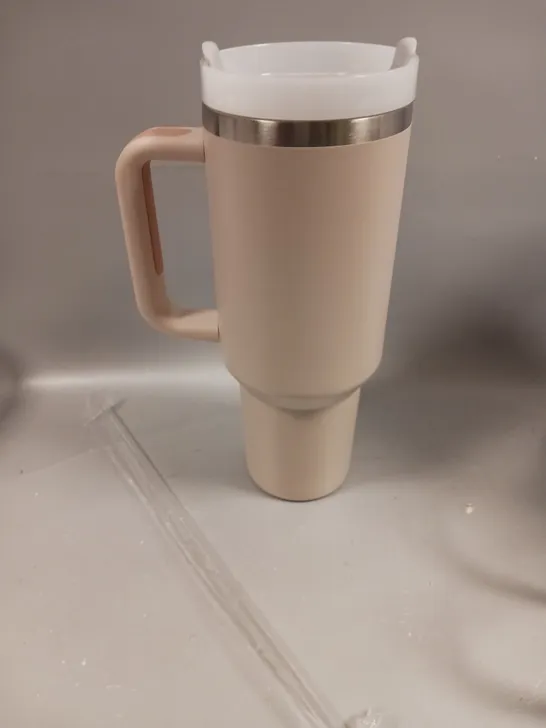 BOXED TALL DRINKING FLASK WITH STRAW