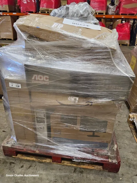 PALLET OF APPROXIMATELY 19 UNPROCESSED RAW RETURN MONITORS TO INCLUDE;