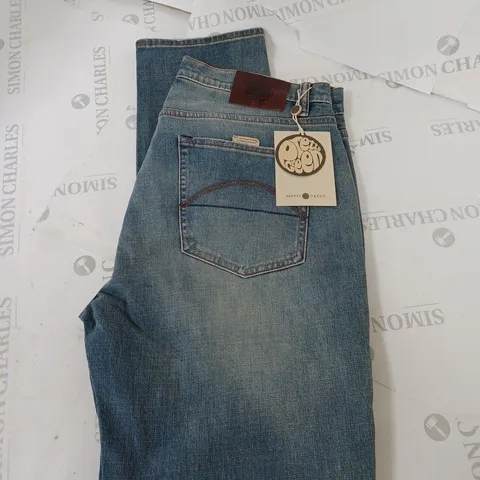 PRETTY GREEN WASHED SLIM FIT  JEANS SIZE 34R