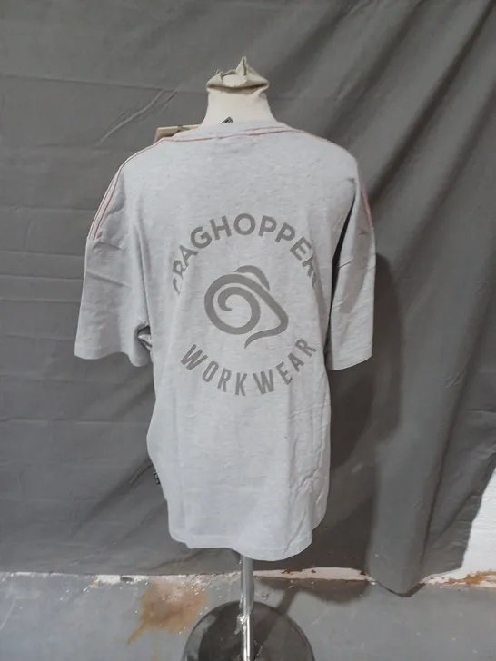 CRAGHOPPERS WAKEFIELD T SHIRT GREY MARL XL