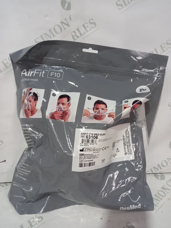 RESMED AIRFIT F10 FULL FACE MASK