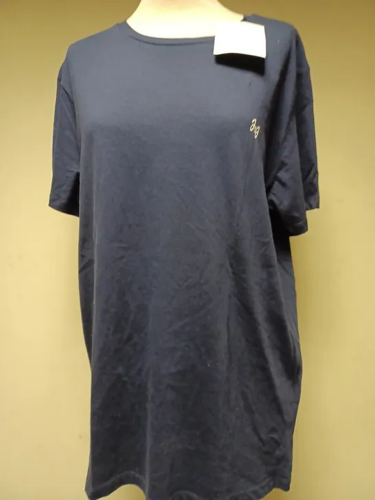 JACK JONES CREW NECK NAVY T-SHIRT - LARGE