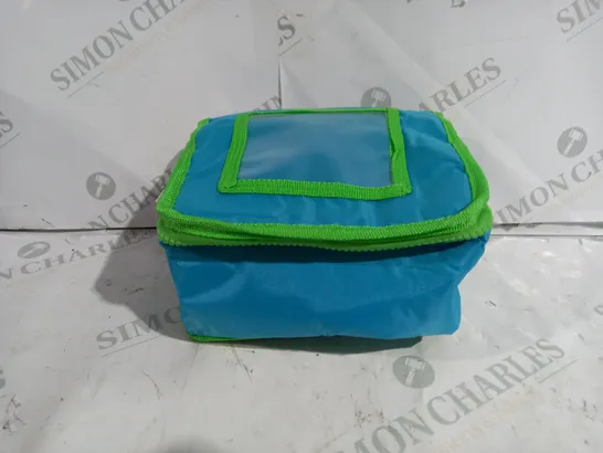 6 FLORA LUNCH BAGS IN LIGHT BLUE/GREEN