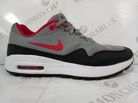 BOXED PAIR OF NIKE AIR MAX SHOES IN GREY/RED/BLACK UK SIZE 9