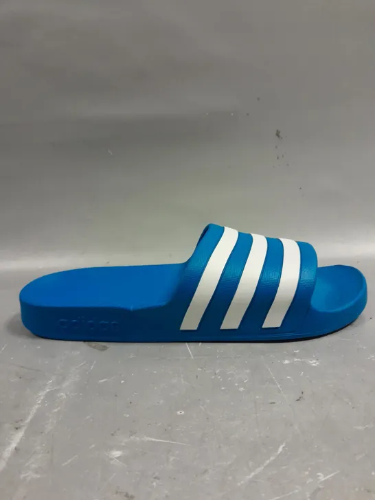 ADIDAS THREE STRIPE SLIDERS IN BLUE - 11