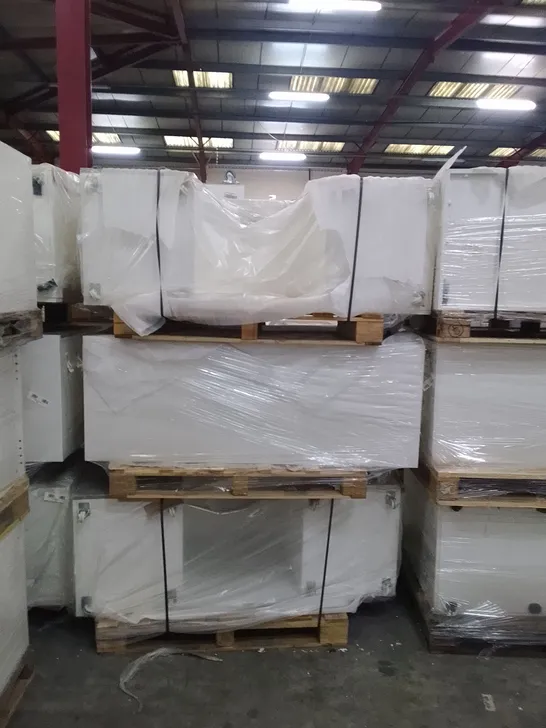 3 PALLETS OF ASSORTED WHITE PAINTED FURNITURE