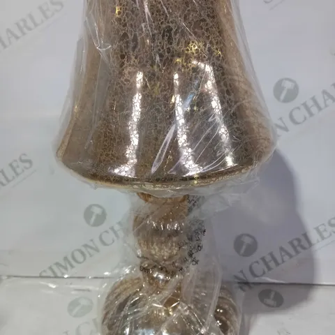 HOME REFLECTIONS PRE-LIT LED MERCURY GLASS LAMP GOLD