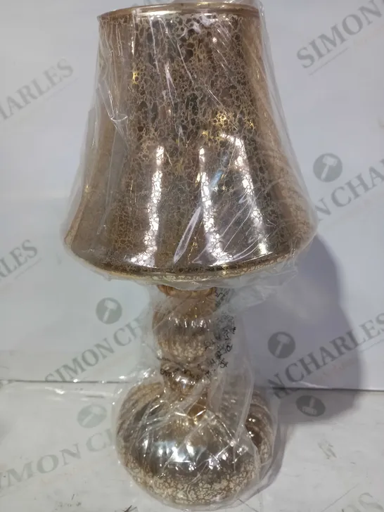 HOME REFLECTIONS PRE-LIT LED MERCURY GLASS LAMP GOLD