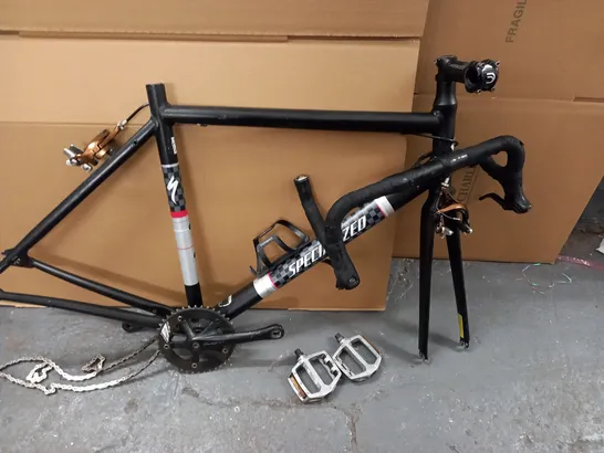 SPECIALIZED BICYCLE FRAME WITH ATTACHED COMPONENTS / COLLECTION ONLY