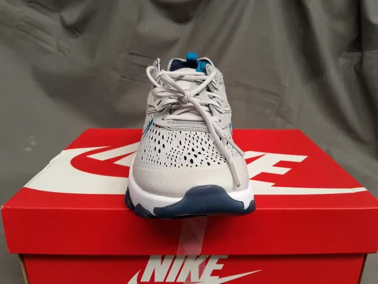 BOXED NIKE REACT VISION IN GREY FOG & BLUE - UK 5.5