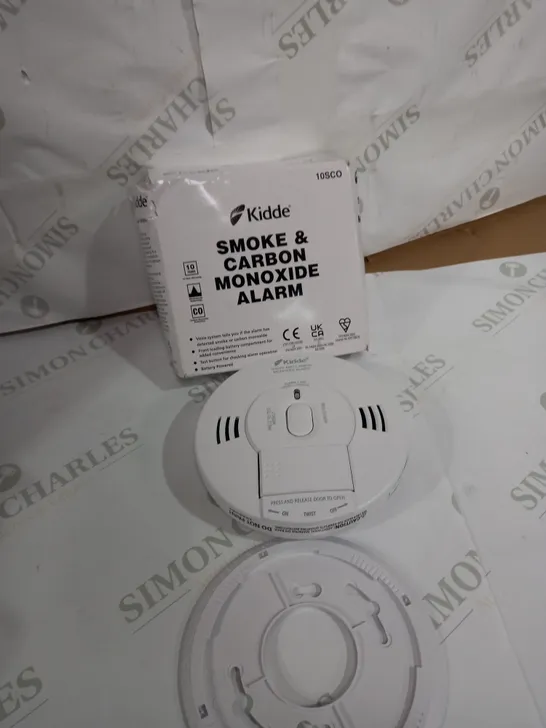 CARBON MONOXIDE (CO) AND SMOKE COMBINATION DETECTOR ALARM - KIDDE 10SCO