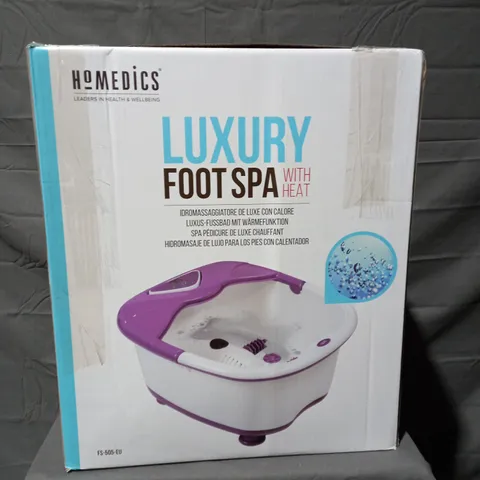 BOXED HOMEDICS LUXURY FOOT SPA WITH HEAT