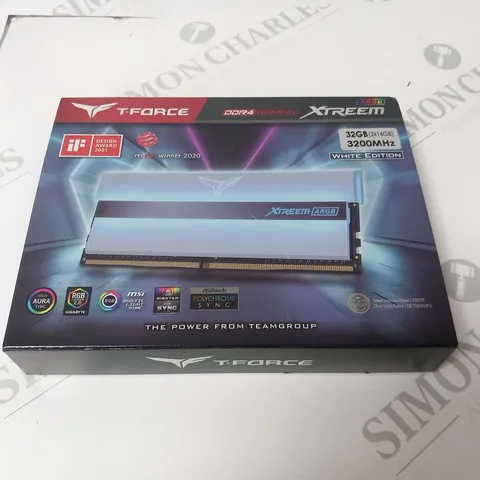 BOXED T-FORCE DDR4 GAMING XTREEM ARGB WHITE EDITION 