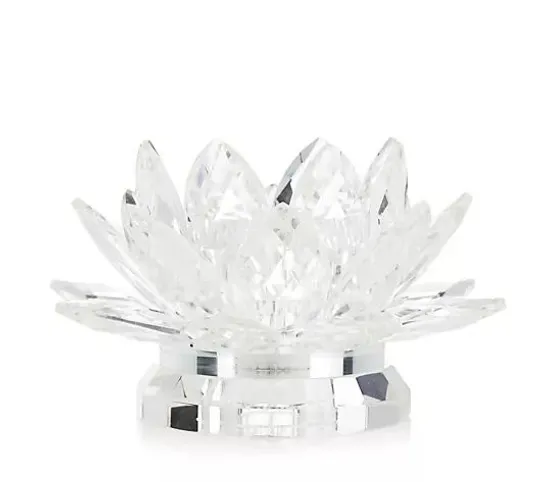 JM BY JULIEN MACDONALD CRYSTAL LOTUS FLOWER TABLE LAMP